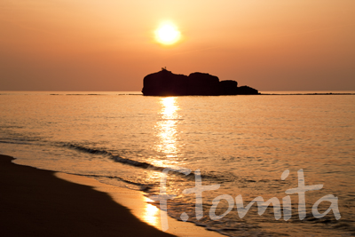 B白兎海岸夕景(鳥取).jpg
